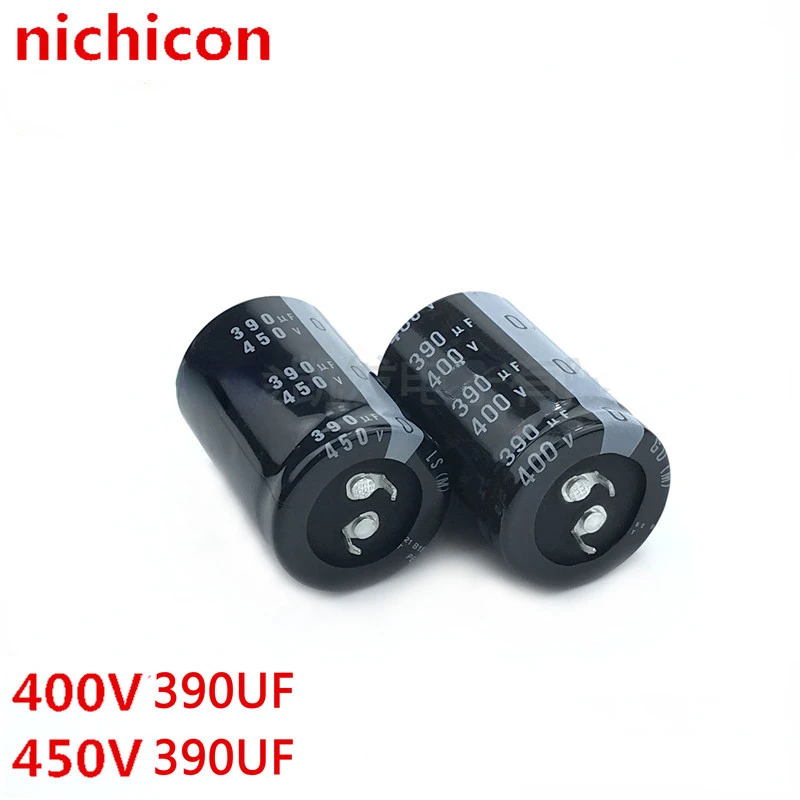 1pcs）390uf 400V capacitance 450V390UF Nichicon 25X50 30X45