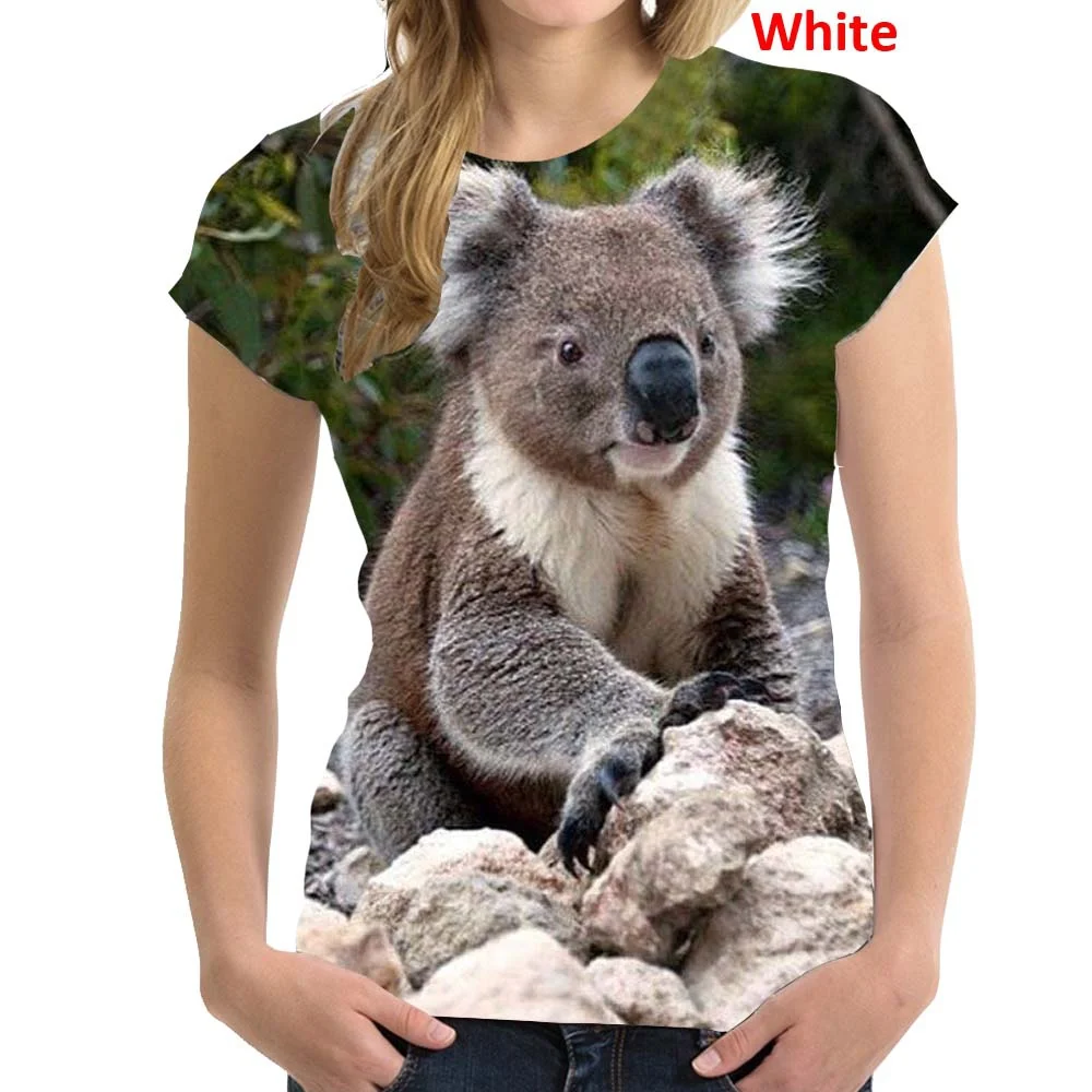 2022 Summer Fashion Koala Bear 3D Printing T Shirt Animal