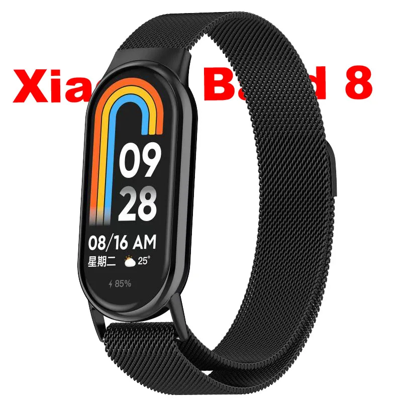

Bracelet For Xiaomi Mi Band 8 Strap Milan Stainless Steel Wristband Xiaomi Miband 8 Pro Bracelet Miband8