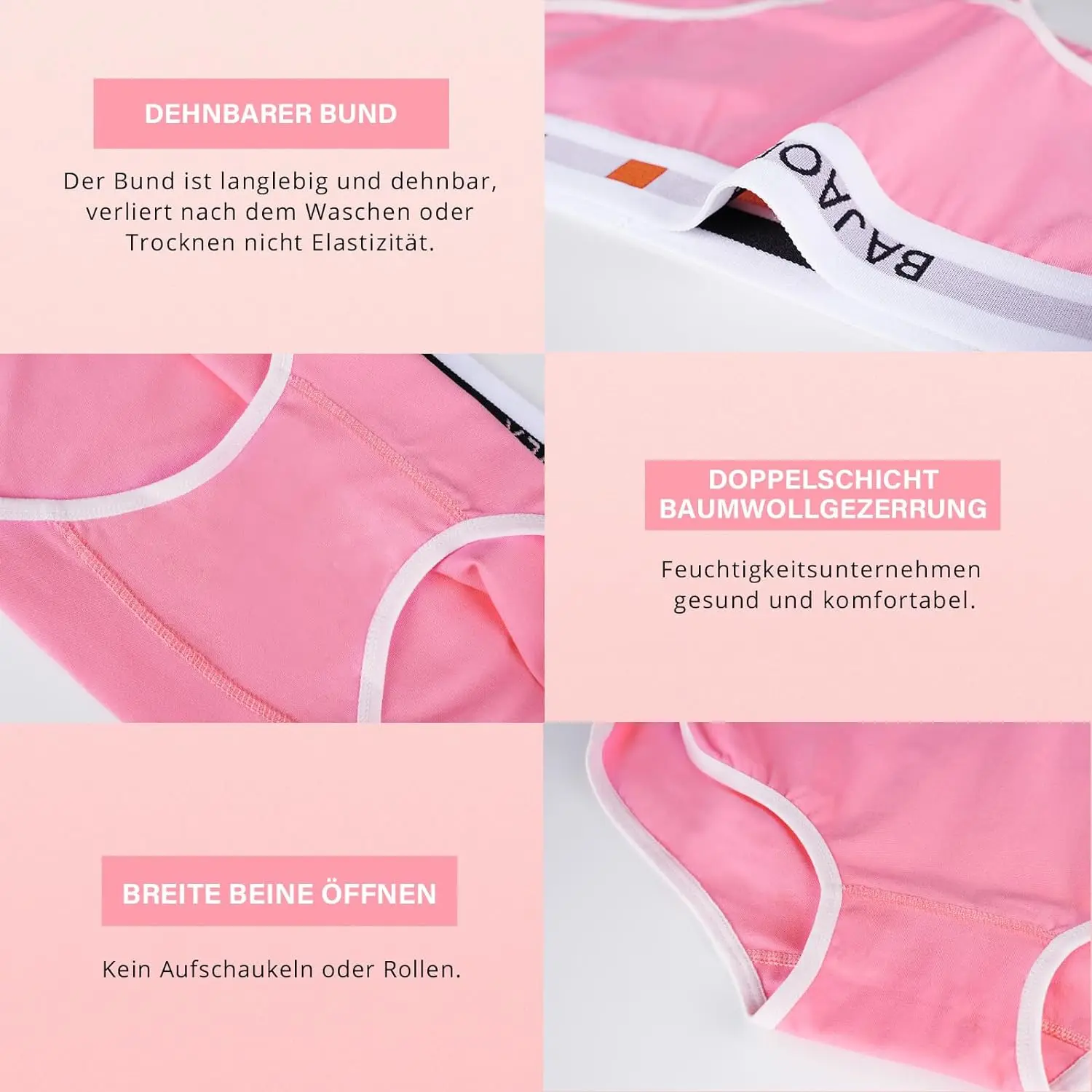 Briefs Underpants Women's Underwear Moisture Wicking Cotton Breathable Bikini Panties for Women Soft Comfortable Briefs MIX