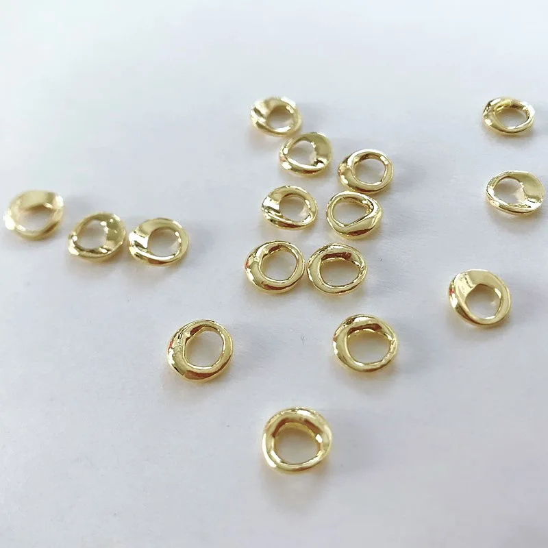 네일 아트 합금 라인석, 일본 레트로 불규칙 링 디자인, 네일 합금 보석 스톤, 매니큐어 네일 DIY 공예, 20 개