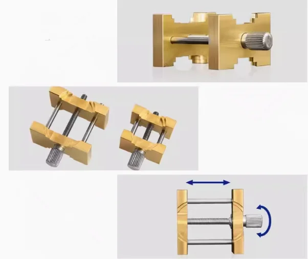 2er Pack/Set Kupfer Uhrwerk Clip halter Uhrmacher Reparatur halte