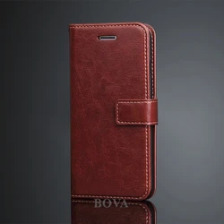 Luxury Leather Flip Wallet Case - Premium Card Holder Holster for Z3 (5.2) (LY Brown)