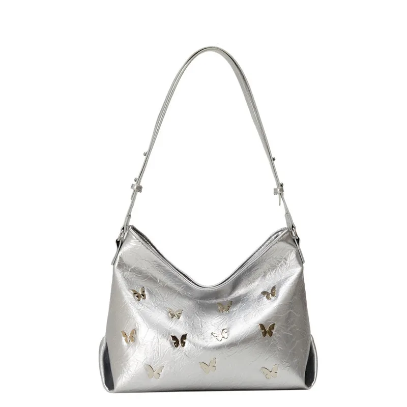 Exquisite Butterfly Shoulder Underarm Bag Personalized Large Capacity Simple Casual Women's Handbag Multicolour High Quality