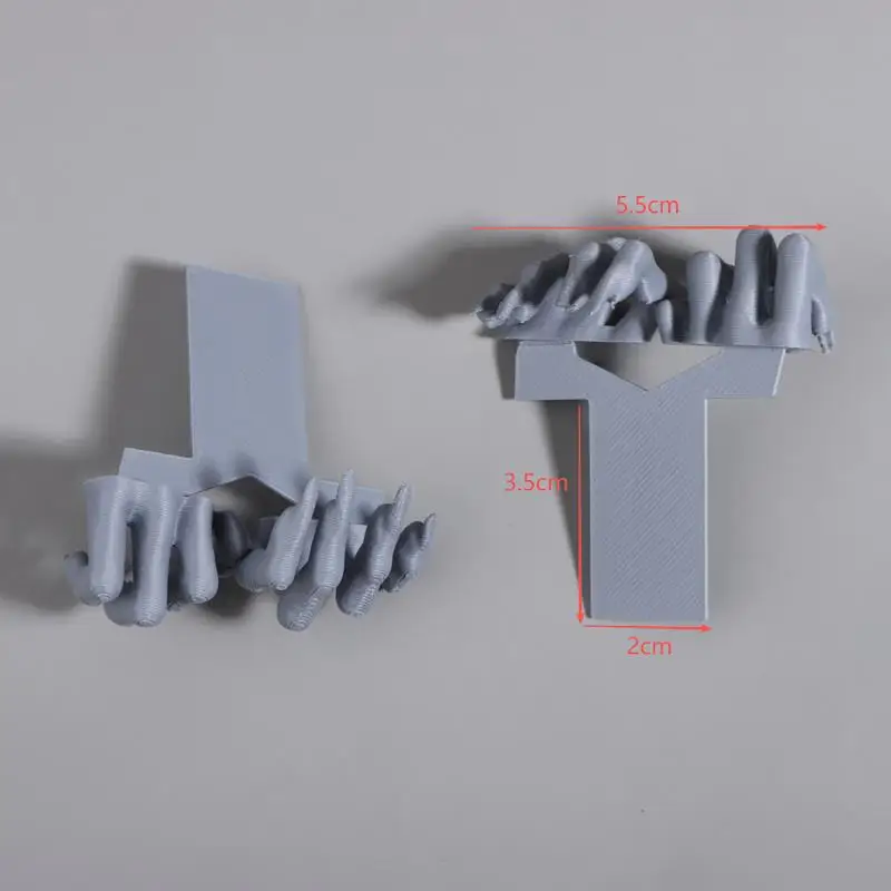 2개의 창의적인 북마크, 독특하고 개인화된 3D 프린팅 페이지 마크, 공포 분위기 디자인, 내구성 있는 소재