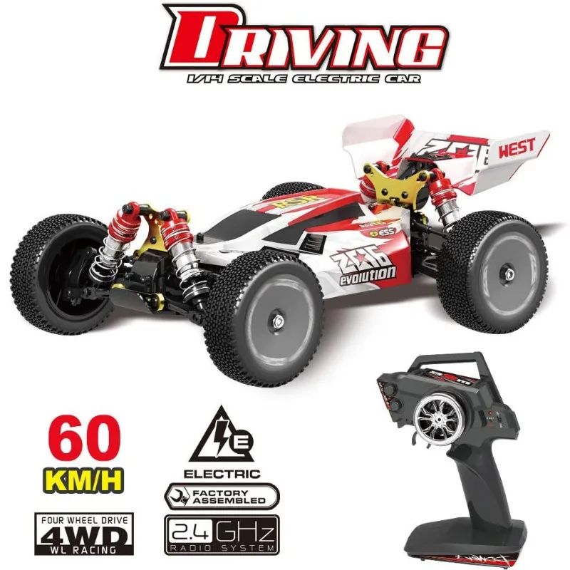 Wltoys 144001 Rc Car 4X4 Off-Road Remote Control Cars 2.4G Radio Control Rc Car Electric High Speed Racing Car Drift Rc Toys
