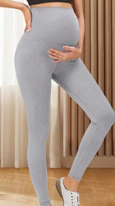 Solid Color Maternity Pants For Pregnant Women High Waist Belly Legging Stretchy Pregnancy Gym Trousers Maternal Tights Clothing