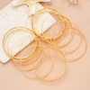 10 Pcs Punk Trendy Multilayer Bracelets Set for Women Elegant Delicate Twist Sparkling Adjustable Bangles Jewelry Couples Gifts
