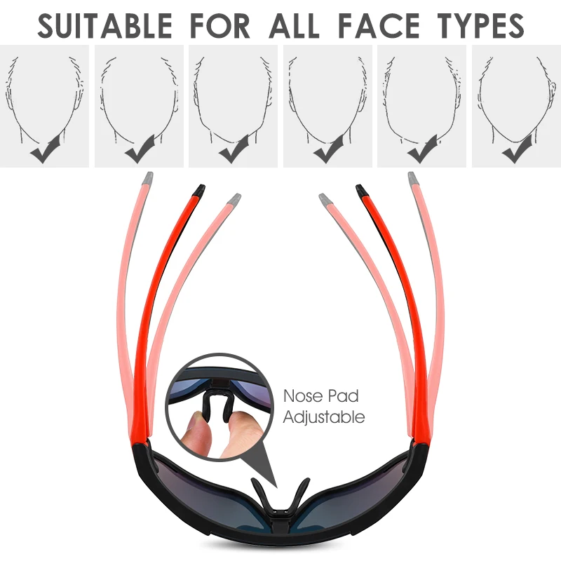 WEST BIKING Colorful Cycling Glasses UV400 Protection HD Polarized Sunglasses Men Women Outdoor Sport Eyewear Cycling Goggles