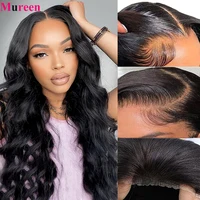 Perruques sans colle à densité 250, prêtes à porter, 100 % cheveux humains naturels, pré-épilées, ondulées, pour femmes, avec closure en dentelle 4x4 pré-coupée 1