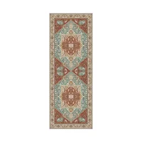 Machine Washable Easy Fold Carpet Bohemian Style Bedroom Carpets Soft Non-Slip Corridor Rug Easy Care for Room Play Rugs Tapis 2