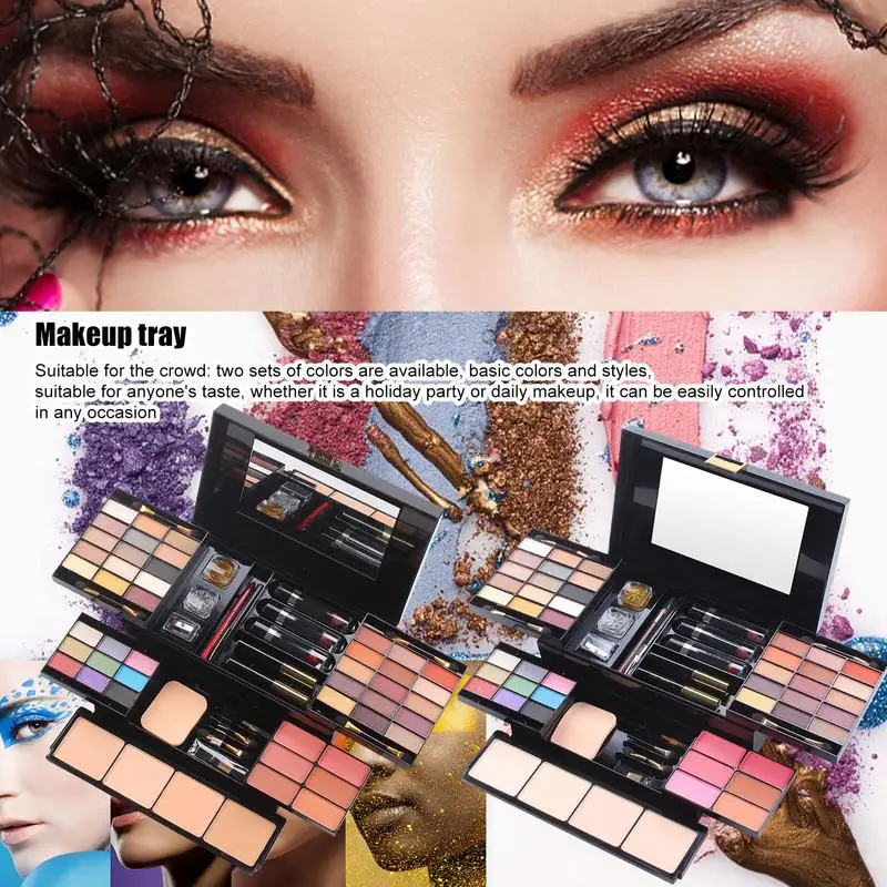 

Eyeshadow Palette Shimmer Shine Nude Make Up Palette Set Multi Purpose 39 color Highlight Eyeshadow Powder For Girls Women