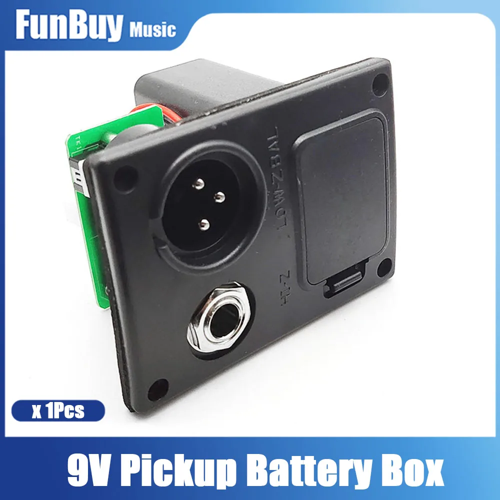9V Guitar Pickup Battery Box Case for Acoustic Classical Guitar Preamp