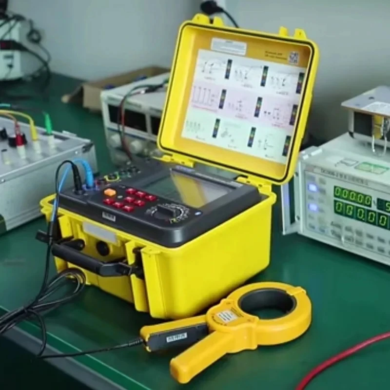 ETCR3200C Resistance Tester Waterproof Double Clamp Ground Resistance Meter 0.00&Omega;~300K&Omega; 600A Soil Resistity Det. 0~9000K&Omega;m
