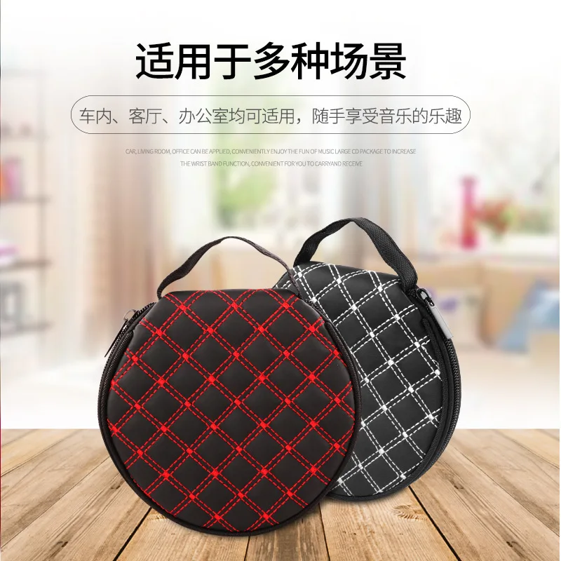 CD Case 20 Capacity Hard Plastic DVD Case Portable Zipper CD Holder Large Storage Disc Wallet Bag for Car Home Travel,cd dvd storage bag,cd dvd storage case
