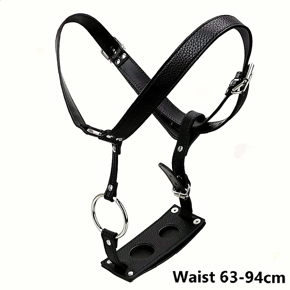 Strapon Leather Chastity Panties With Cock Ring Strapon Sex Underwear Strap-On Anal Dildo Butt Plug BDSM Bondage Sex Toys