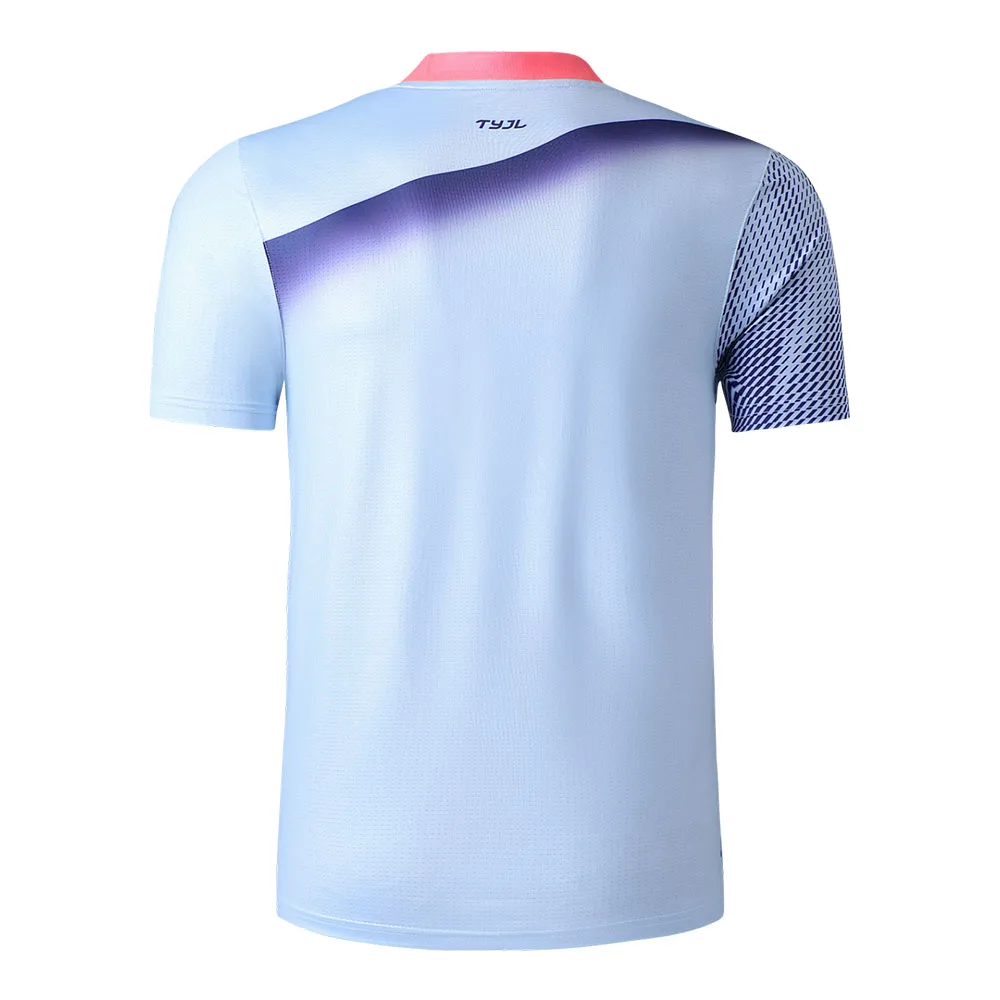 Quick Dry Badminton T-shirt for Men Women Match Training Sportswear Print Tennis Ping Pong Table Tennis Uniform