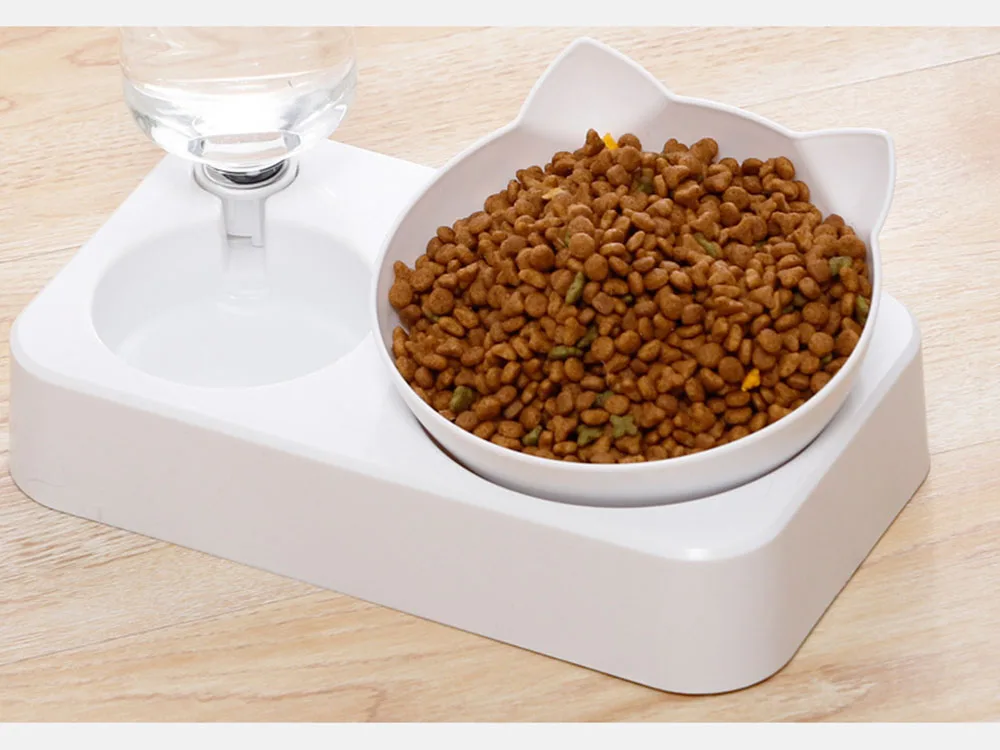 Title 12, Pet Bowl Automatic Feeder Dog Cat Food Bowl wit...