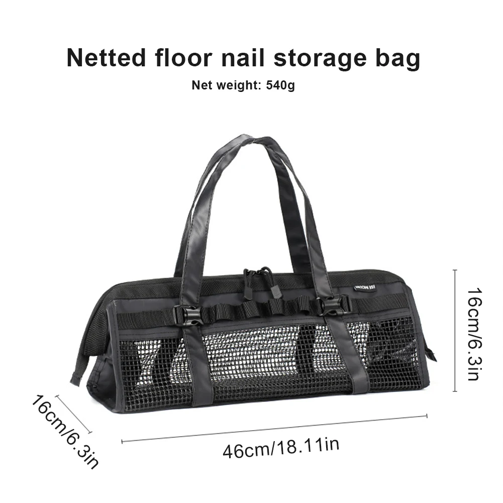 Camping Tent Nail Storage Bag Waterproof Tent Peg Sundries Bag Camping Travel Supplies Handbag for Backpacking Hiking
