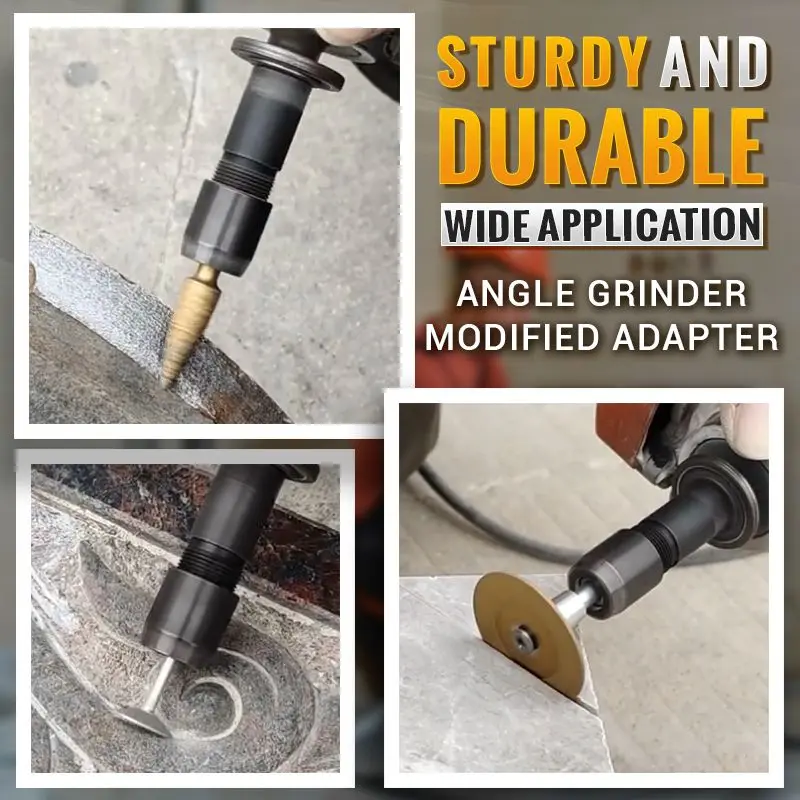 Angle Grinder Modified Adapter, Straight Chuck, M10 Thread, 3mm, 6mm, Angle Grinder Parts 4
