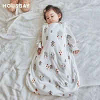 Baby Sleeping Bag Sleeveless Spring Baby Sleepsacks 3-24Months Kids Sleepwear Cute Animal Print Anti-Kick Blanket 2.5Tog 1