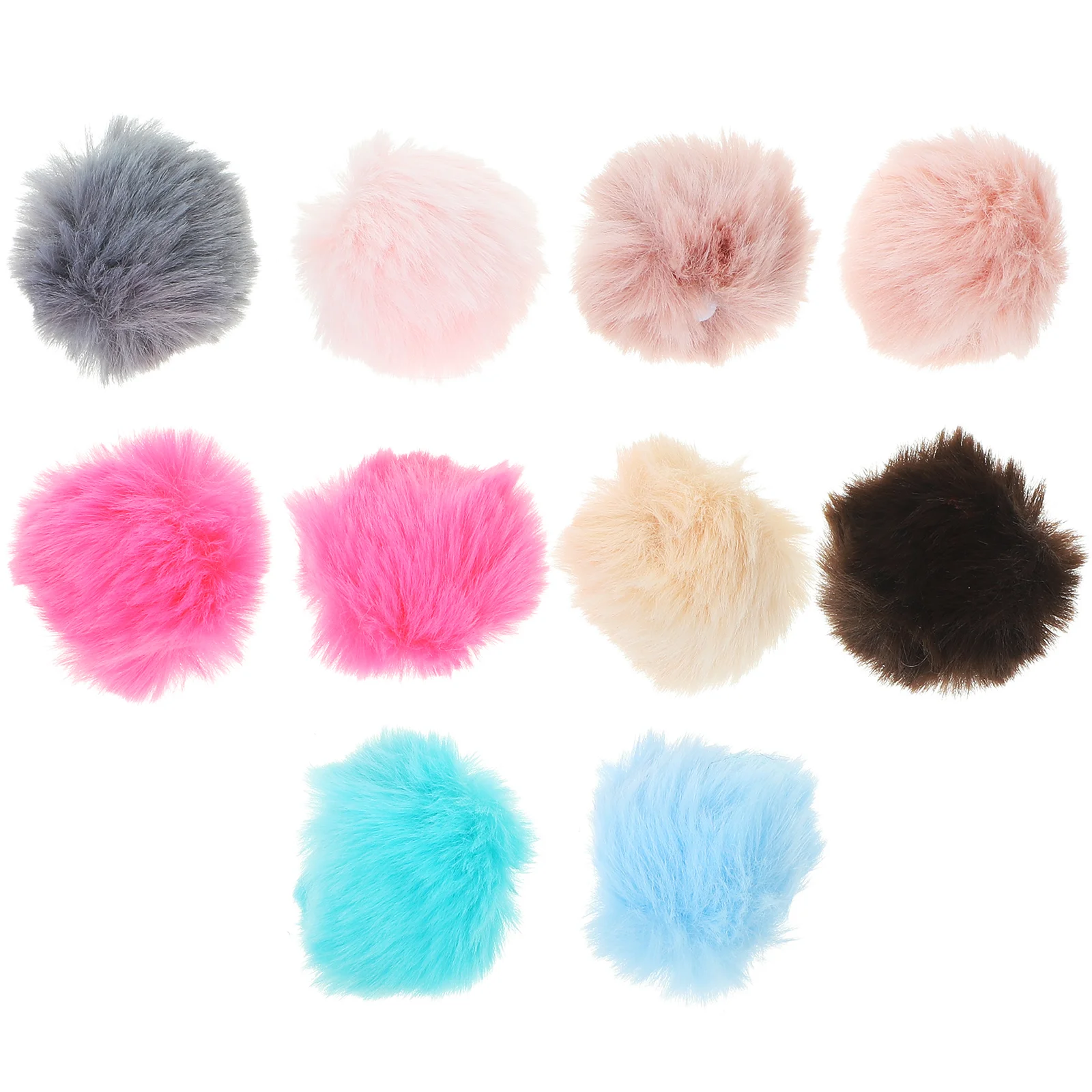 

Cat Furry Interactive Balls for Indoor Cats, Assorted Color Pompoms ( )