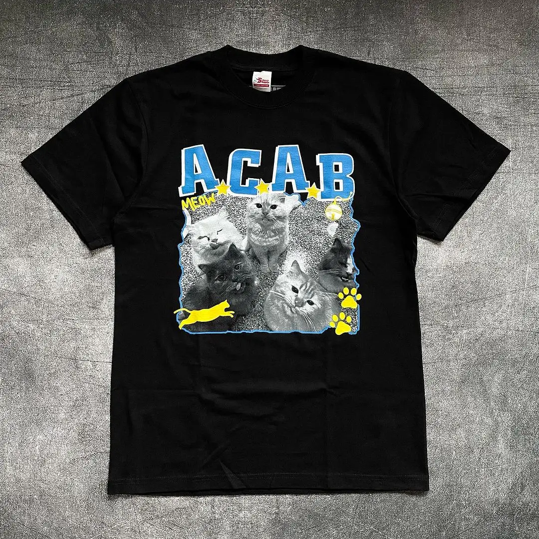 

2024 универсальные повседневные свободные футболки с круглым вырезом, милые летние топы с мультяшным принтом, модные футболки большого размера для пар, кавайная одежда