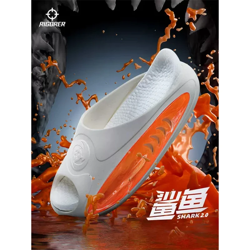 

RIGORER Shark 2.0 Men New Design Sandals Super Soft Waterproof Slipper basketball Women's slippers Z324160507