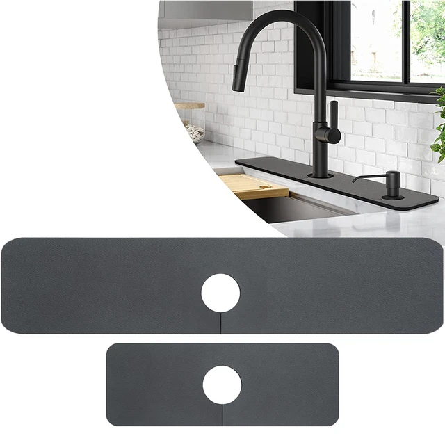 1pc Under The Sink Mat, 24 X 30 In, Durable Premium Mats Protect Kitchen  And Bathroom Cabinets, Waterproof Absorbent Shelf Liner, Grey, Kitchen  Access