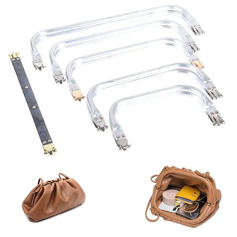 

Woman Doctor Purse Frame Metal Aluminium Tube Frame Bag Handle Clutch Bag Parts