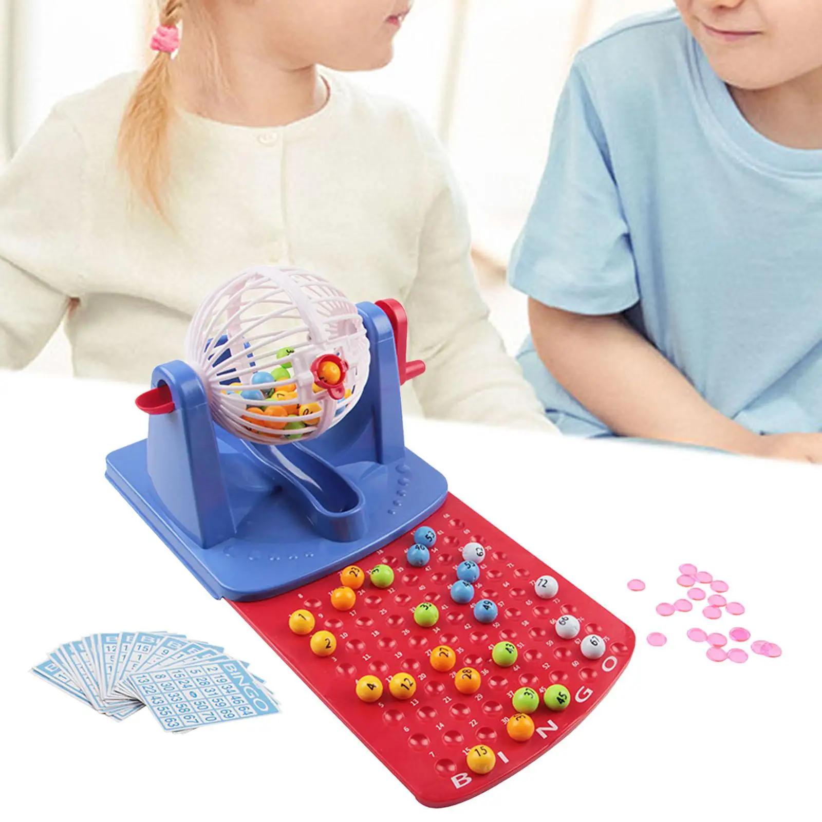 Bingo Lotto Game Traditional Bingo Machine Toy for Party Birthday Holiday