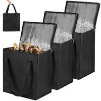 3Pcs Wood Pellet Storage Containers Fuel Pellet Storage Bag For Smoker Black Wood Pellet Storage Containers For Outdoor Picnic 1