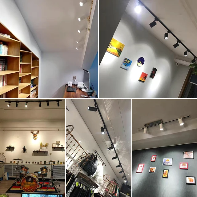 트랙 조명 LED 천장 스포트 라이트 COB 풀 세트