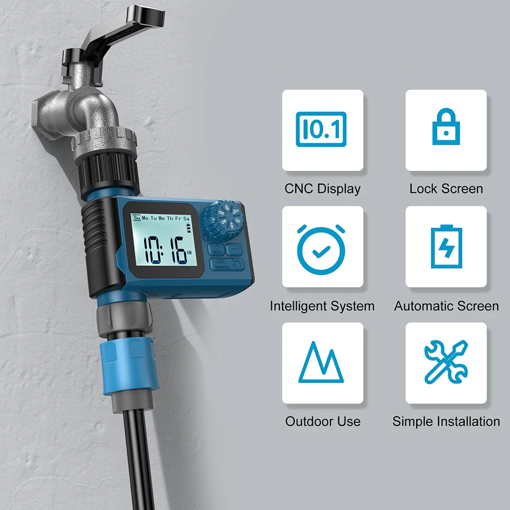 Automatic Sprinkler Timer Intelligent Irrigation Programmer Equipment Waterproof Digital Irrigation Timer for Lawns Yard 3