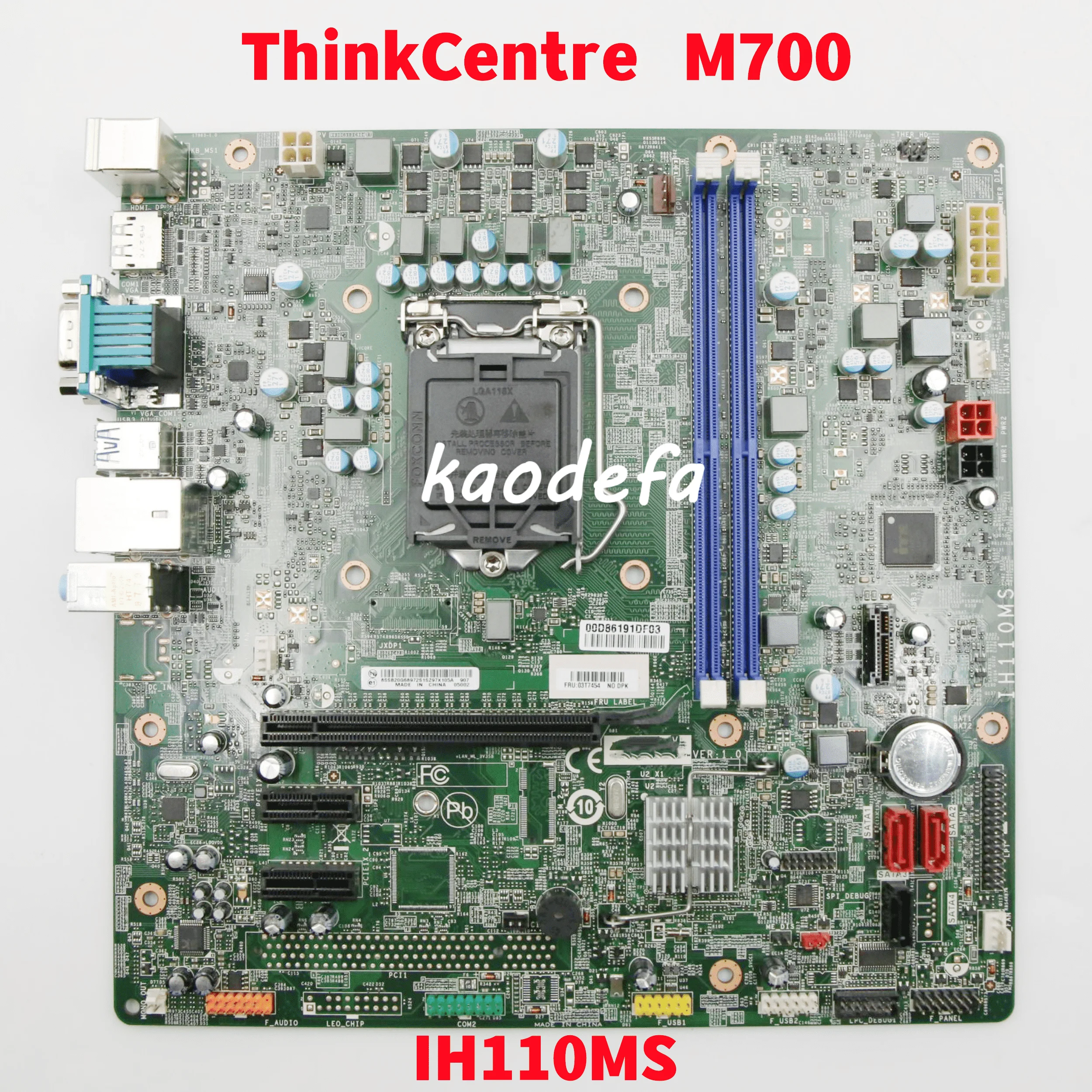 

Материнская плата IH110MS для ноутбука Lenovo ThinkCentre M700, материнская плата DDR4 FRU: 03T7454 100%, тест ОК