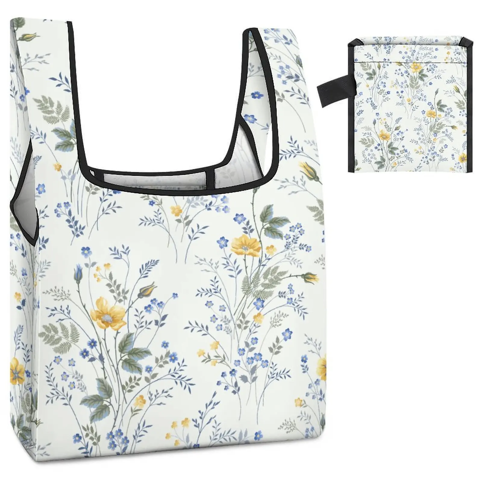 Customized Printed Collapsible Supermarket Shopping Bags Foldable Grocery Bag Elegant Style Clothing Shoes Packaging Cloth Bags