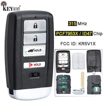 Keyforkess 315MHz PCF7953X / ID47 Chip FCC: KR5V1X A2C32523200 Smart Remote Key Fob per Acura MDX RDX ILX TLX 2014-2020