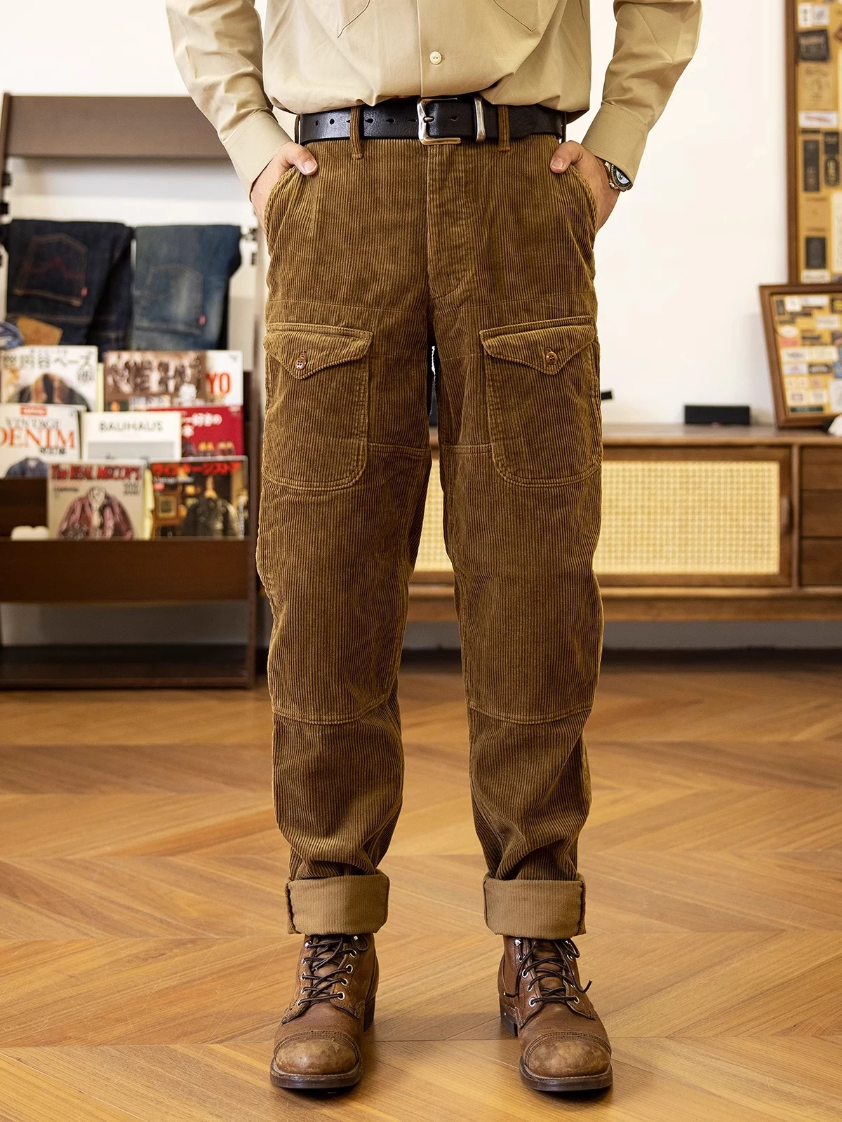 Red Tornado 'Lumberjack' Trousers Relaxed Tapered Fit Vintage