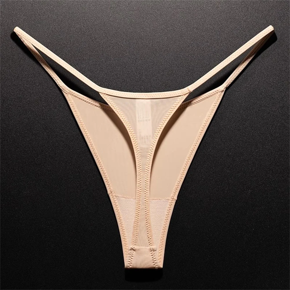 ارتفاع الشق الربيع/الصيف جديد ليوبارد طباعة ثونغ للنساء مثير الحرير الجليد سلس الملابس الداخلية قطعة واحدة اللياقة البدنية حجم كبير G-سلاسل