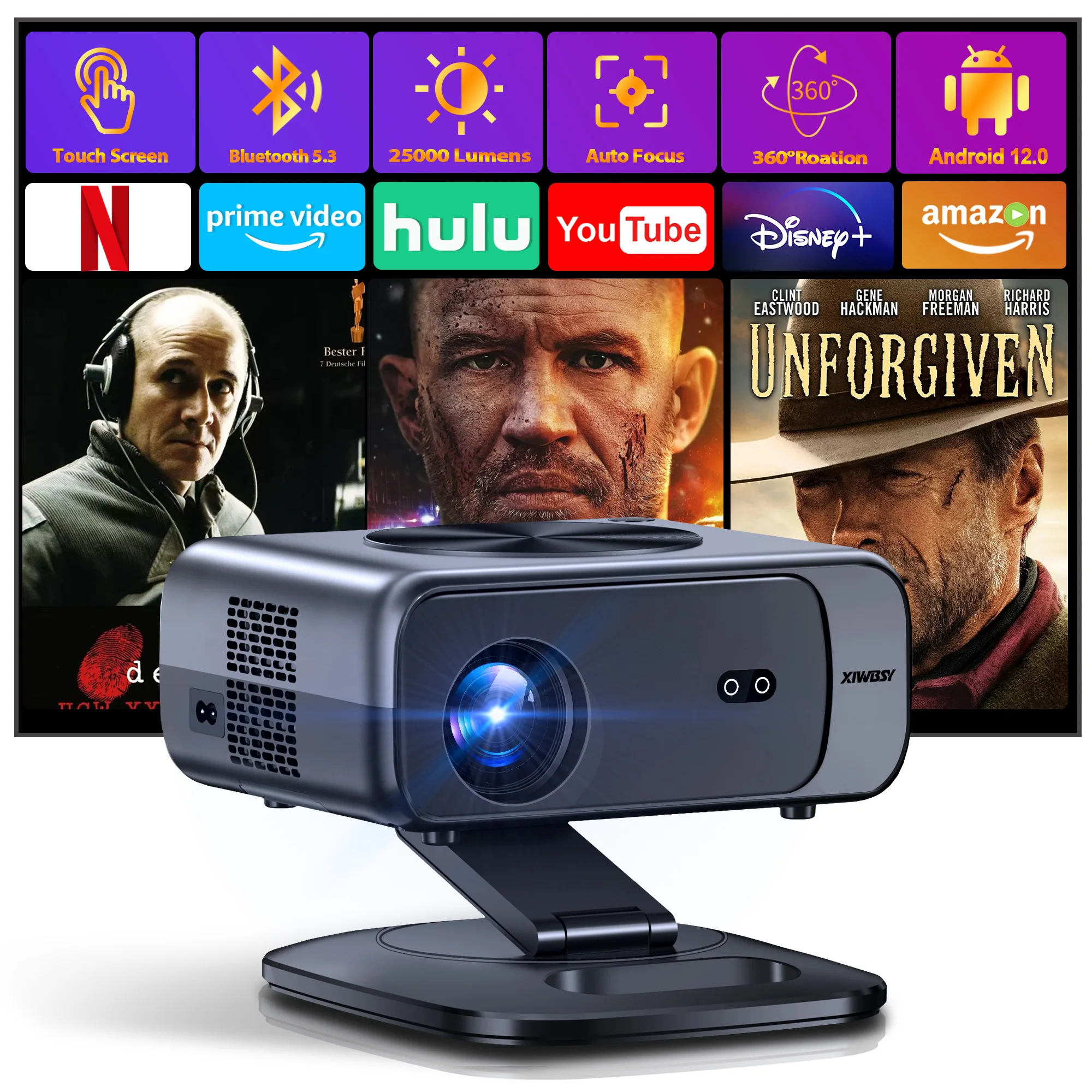 暗幕　ホームシアター Optoma CINEMAX-P2B - Ultra Short Throw Laser Projector, 4K