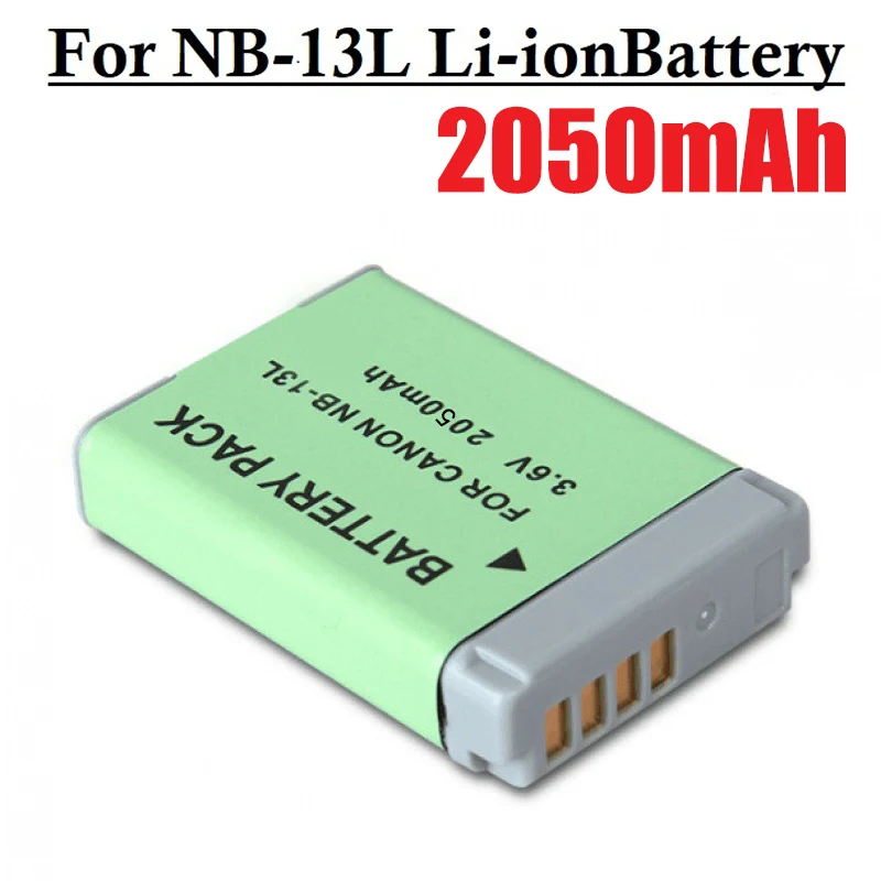 Batterie Originali 2050Mah Nb-13L Per Canon Powershot G5X G7X G9X G7X Mark Ii Sx620 Hs Sx720 Hs Sx730 Hs G9X Mark Ii Sx740 Hs