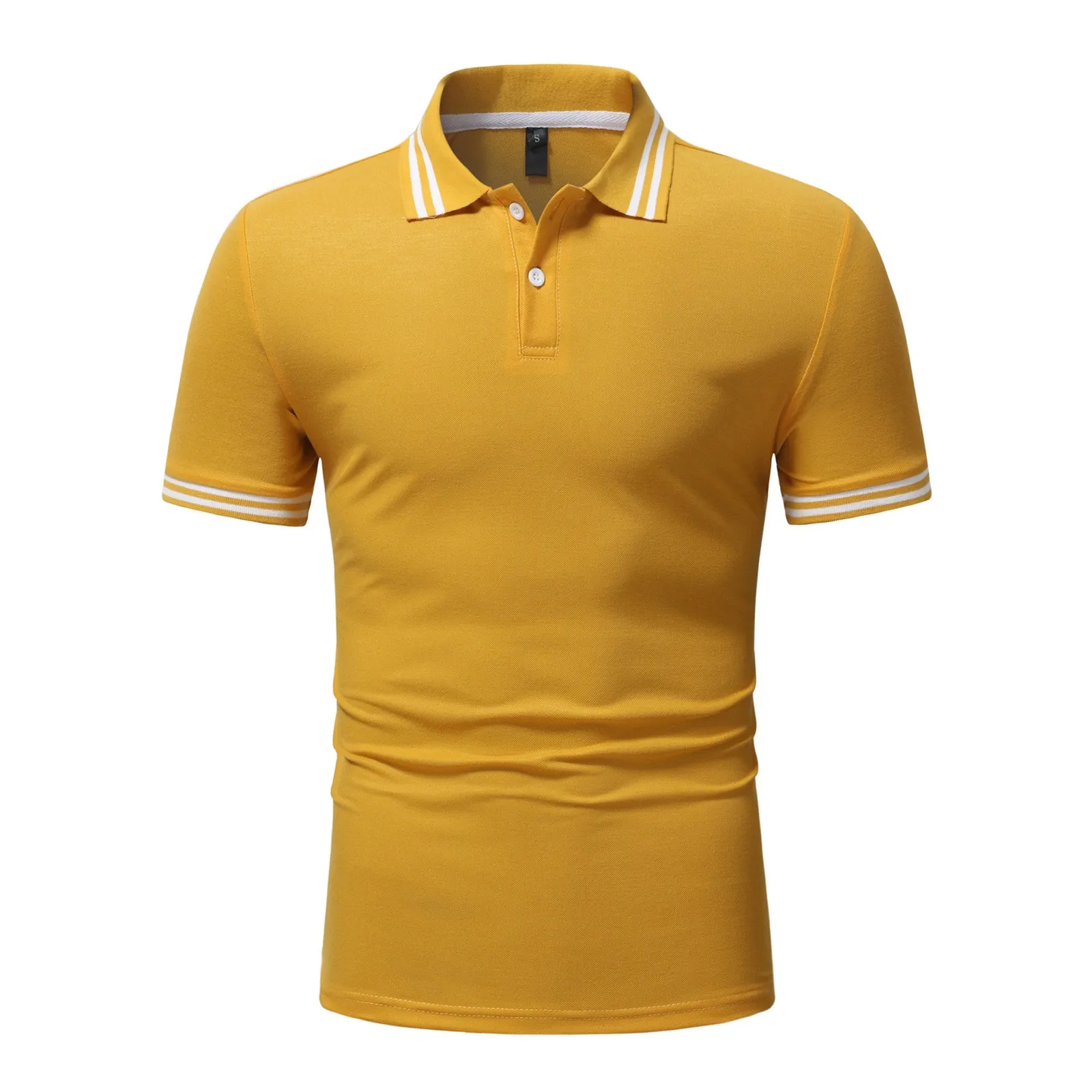 2022 Hot Sale Polo Shirts Men's Casual Striped Lapel Neck Running