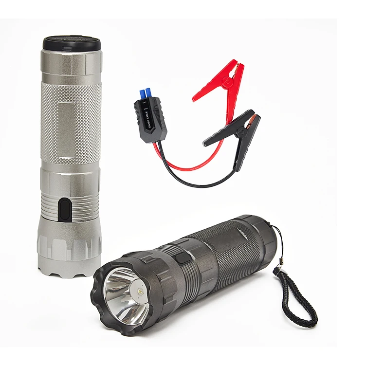 

American Hot Sell Flashlight Multi-function Car Battery Jumper 10000mAh Lithium Power Bank Jump Starter 600A