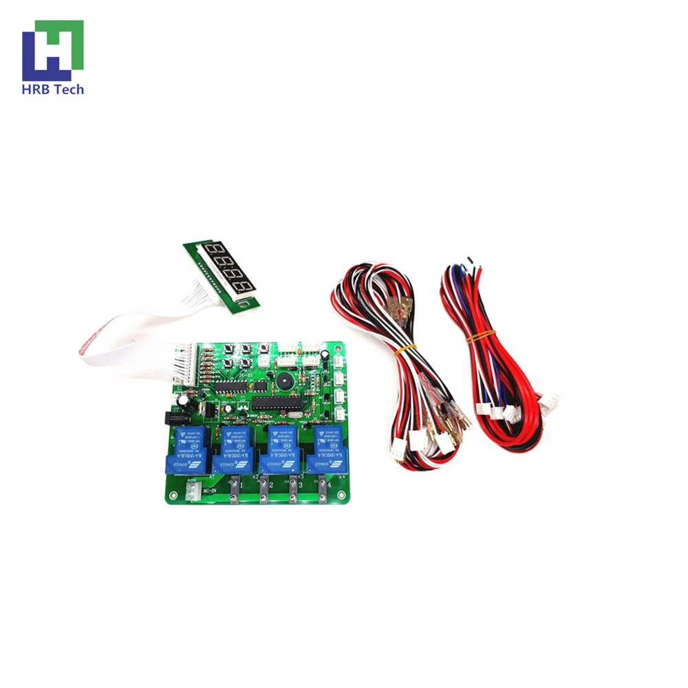 

4-channel countdown time control board supports control of 1 to 4 devices for vending machine washing machine massage chair