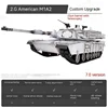 Henglong Remote Control Tank Us M1a2 Infrared Battle Tank Model Upgrade Strip Wave Box Rc Tank Kid Outdoor Toy Christmas Gitf 4