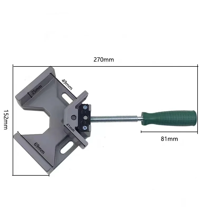 Description Picture 5 of item90 degree angle welding corner Right Angle Fixing Clip Clamp Holder Woodworking Photo Frame glass clamp Hand Tool For Furniture