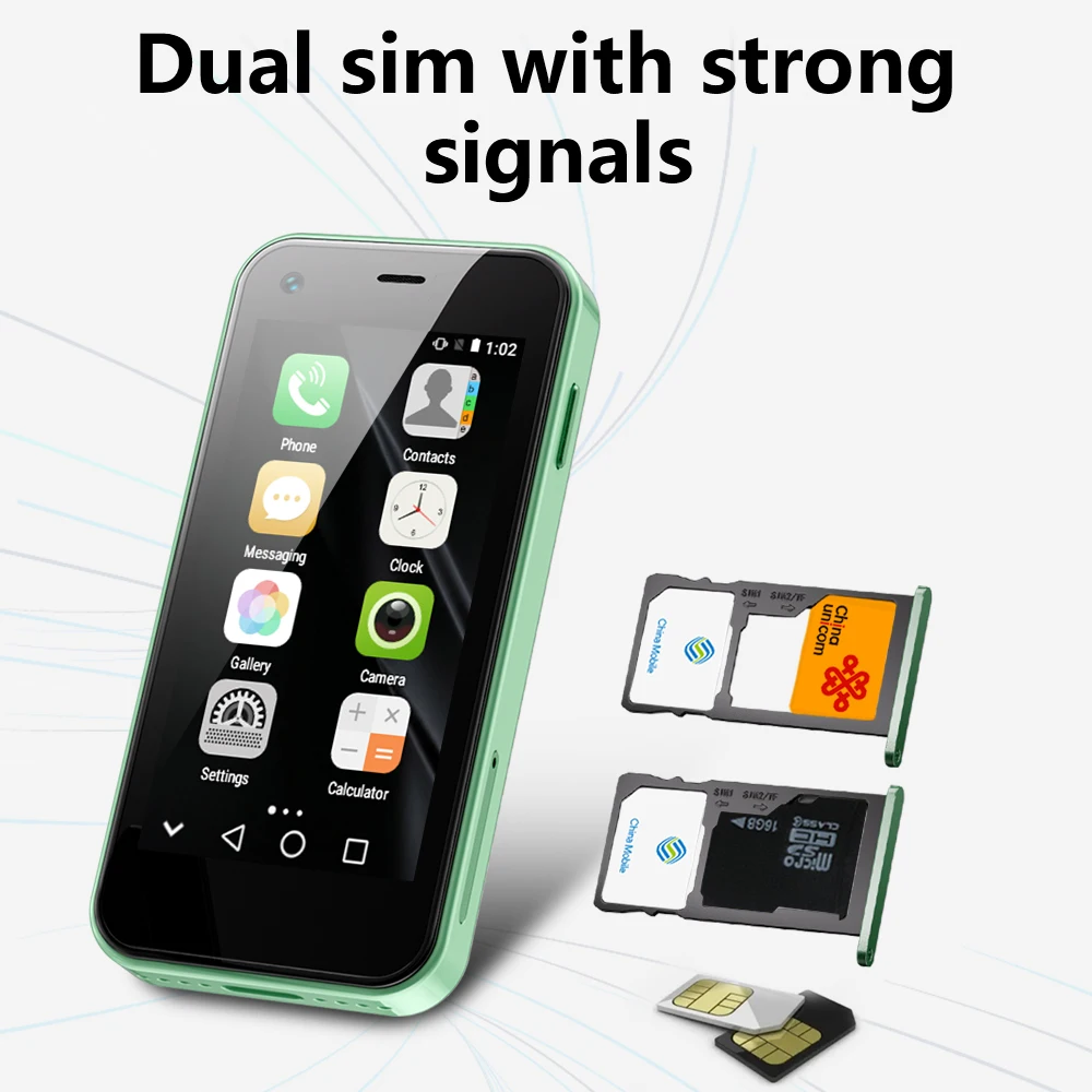 SERVO KING5000 New Mini Smartphone 2.5" Touch Screen Android 9.0 OS 16GB 2 SIM 3G Network WiFi GPS Play Store Smart Phone Type-C 3