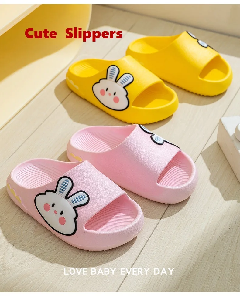 Pantufa infantil para meninos e meninas, chinelo