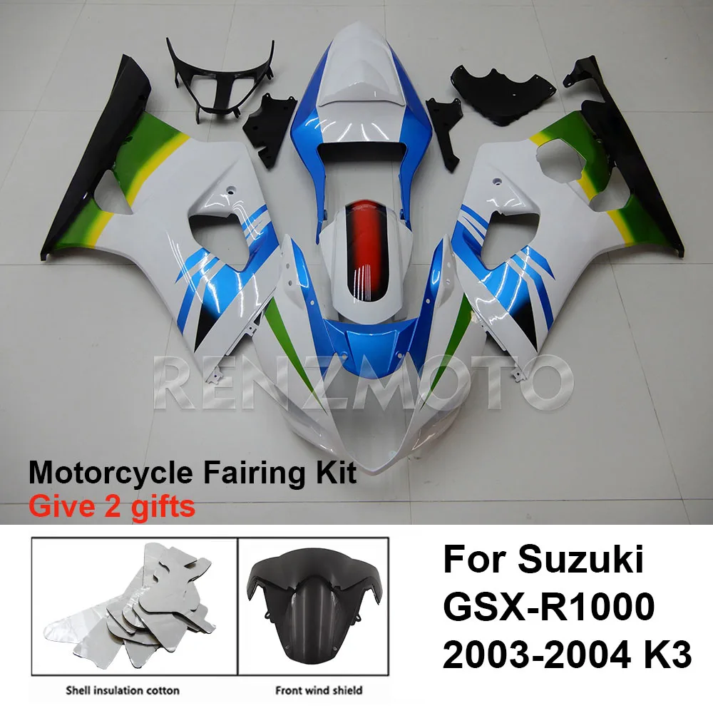 

For Suzuki GSX-R1000 2003-2004 K3 Fairing Motorcycle Set Body Kit Decoration Plastic Guard Plate Accessories Shell S1003-116a