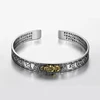 Antique Silver Plated Feng Shui Pixiu Open Bangle Bracelet for Men Women Unisex Wristband Pixiu Wealth Good Luck Jewelry Gifts 5